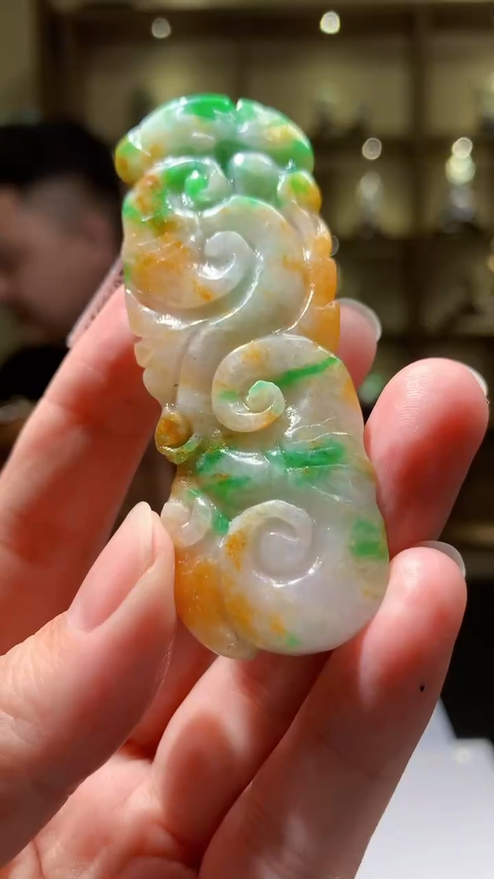 【闪购商品】翡翠颈饰未镶嵌8054yx-jj挂件4