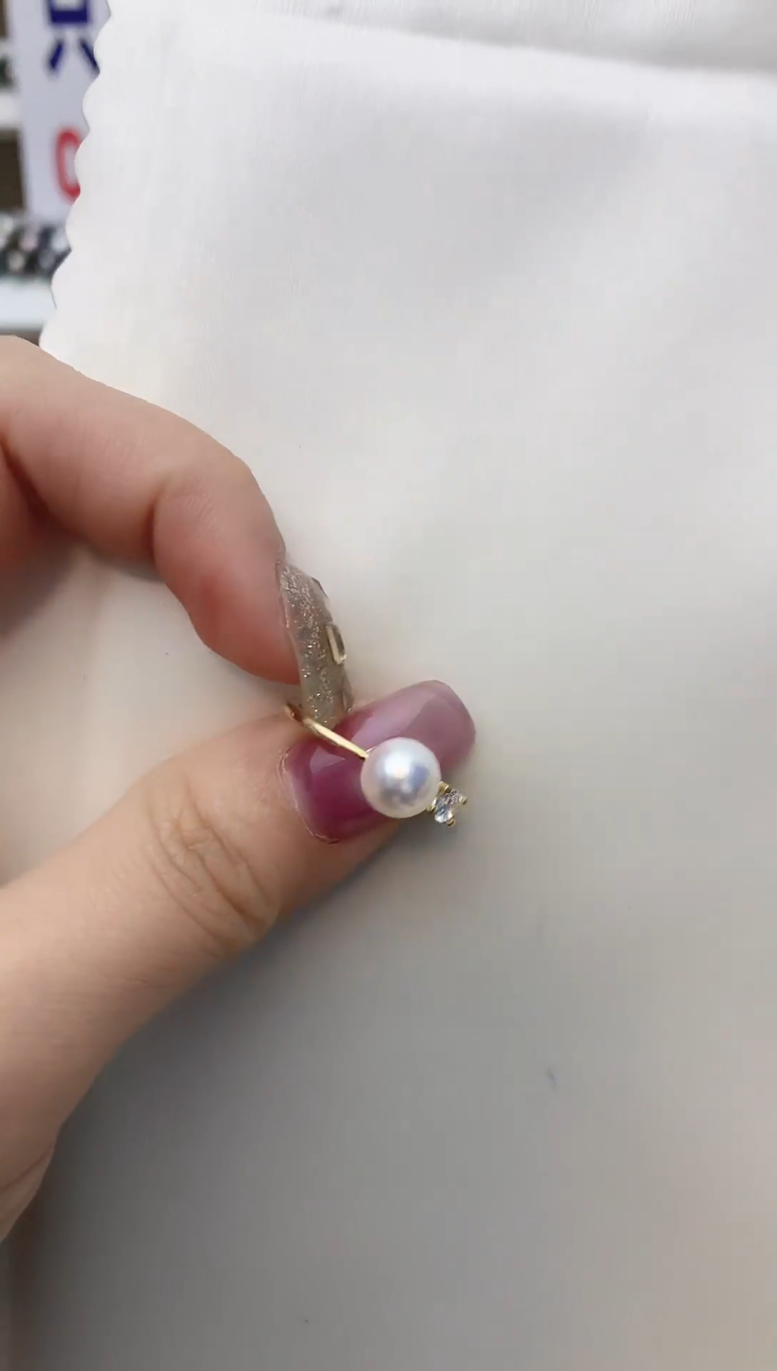 银S925镶嵌戒指海水珍珠好**见S95