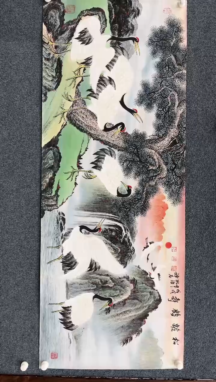 【闪购商品】国画2.20-杨成喜-六尺发光仙鹤-69