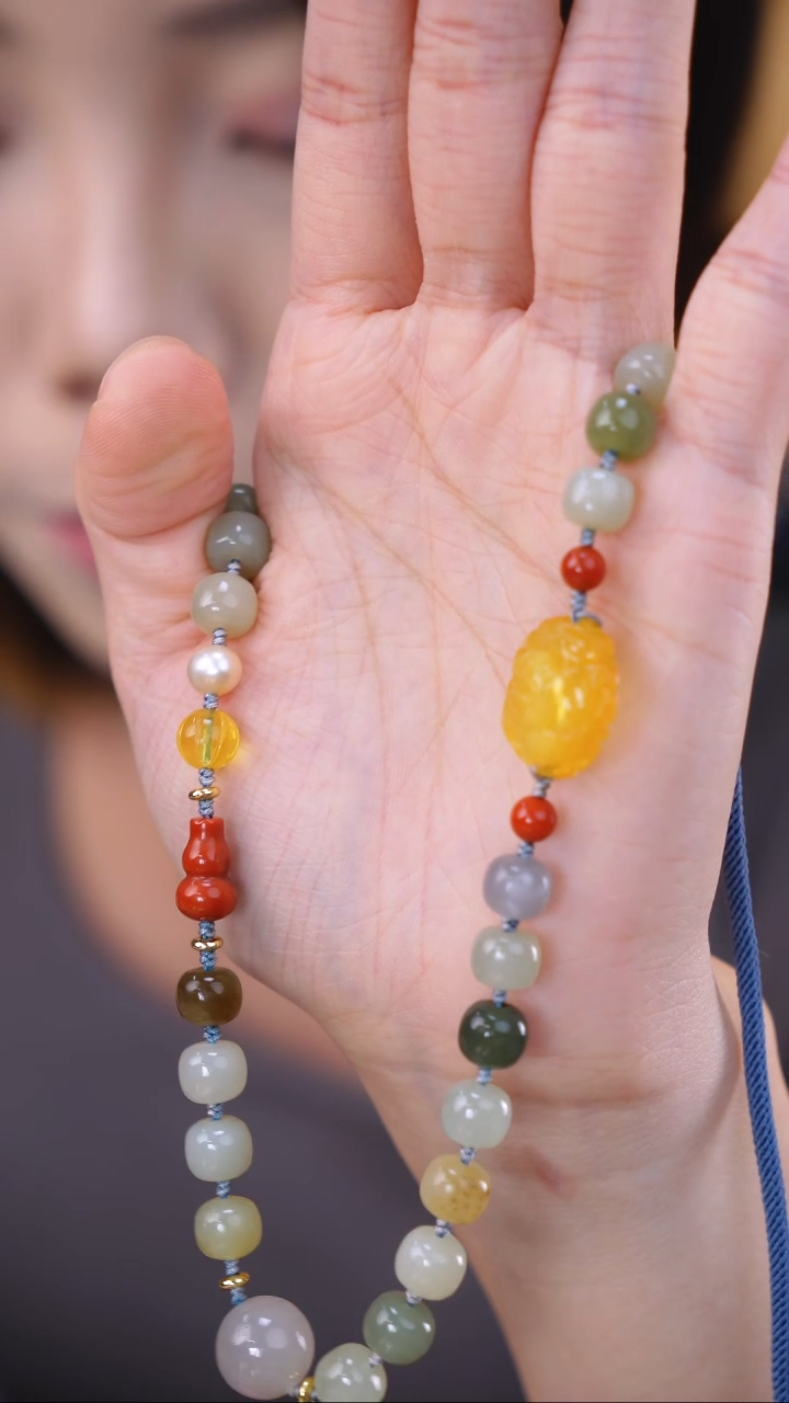 和田玉未镶嵌颈饰和田玉多宝项链 福利