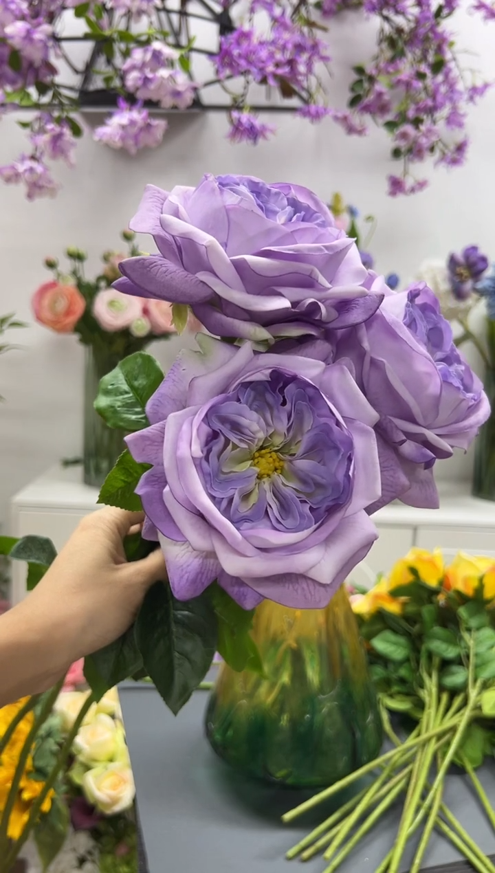 3枝紫色手感保湿朱丽叶