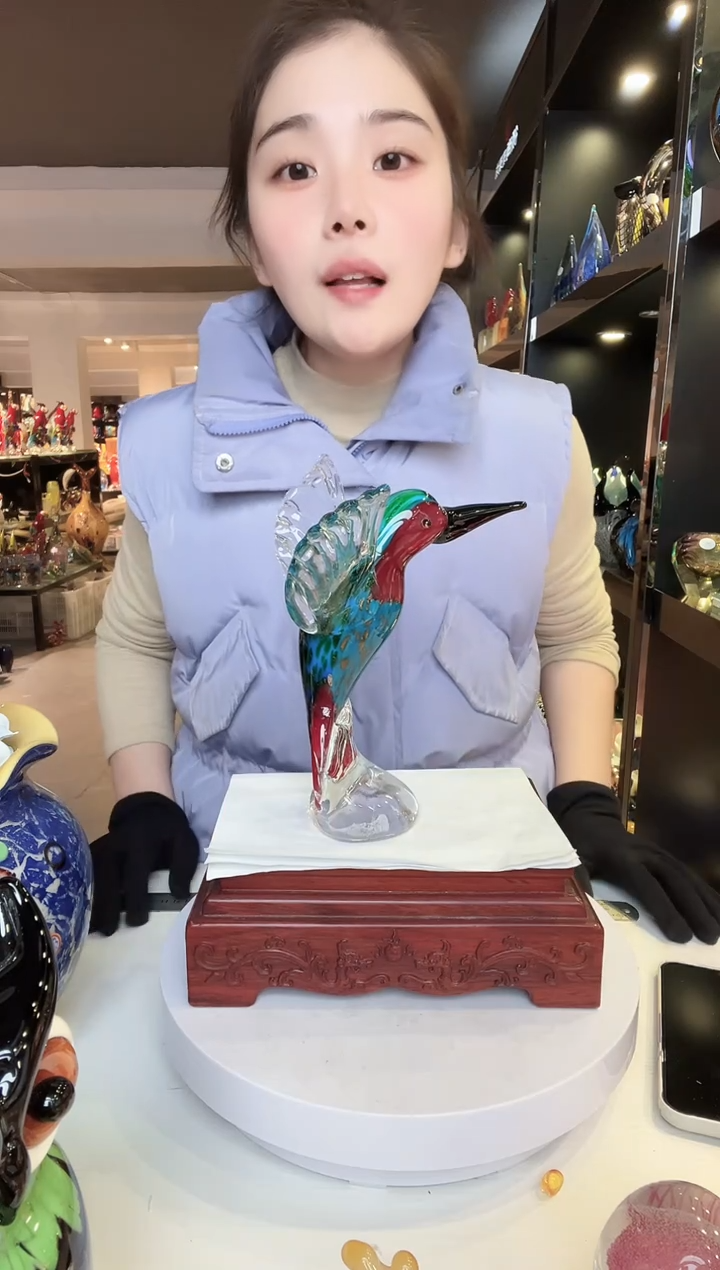 【闪购商品】茶盏琉璃摆件家居摆件