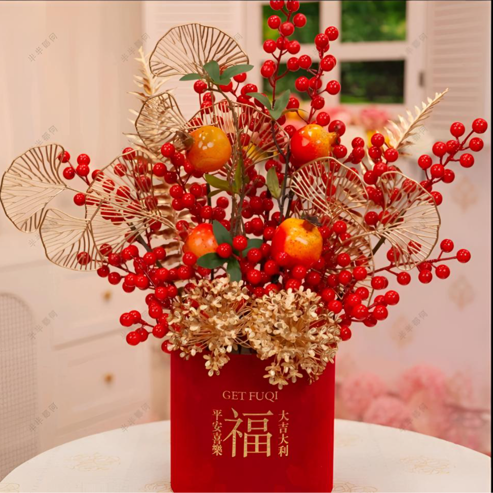 乔迁之喜装饰新年喜庆福桶礼物新房客厅摆件结婚开业新居入宅发财