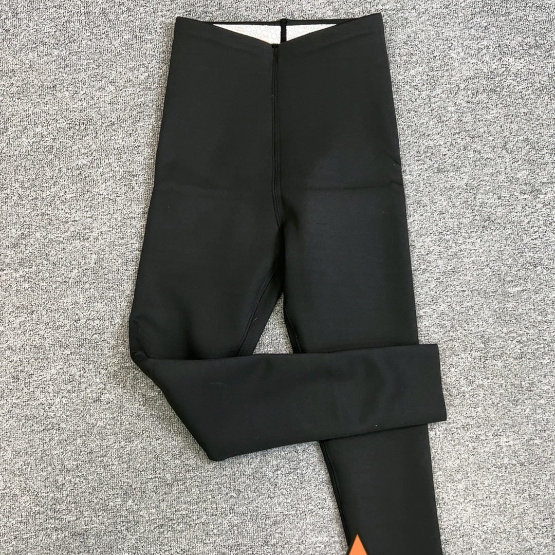 桃子家-冬季加绒加厚打底裤高腰芭比裤保暖350-500克黑色紧身裤