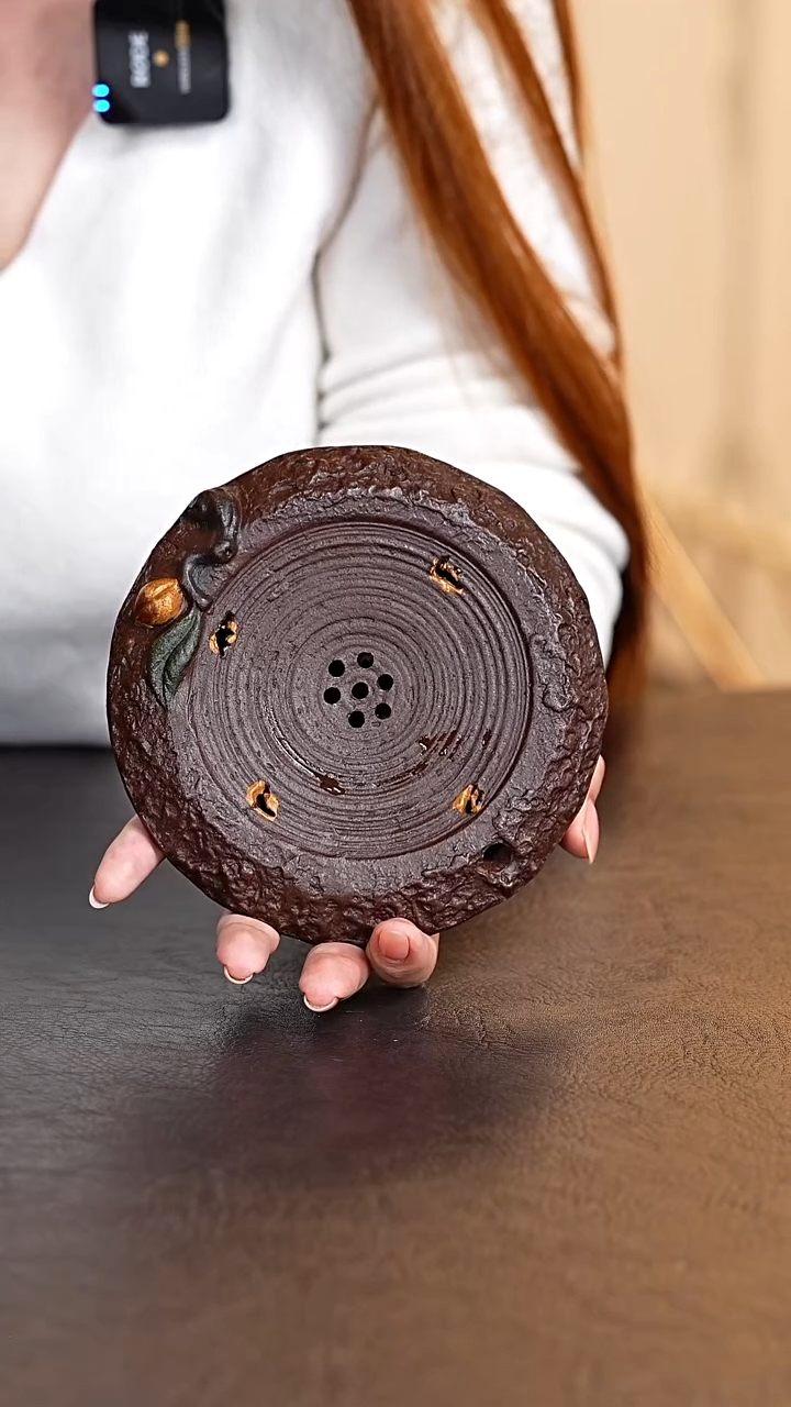 小飞碟紫砂茶盘壶承