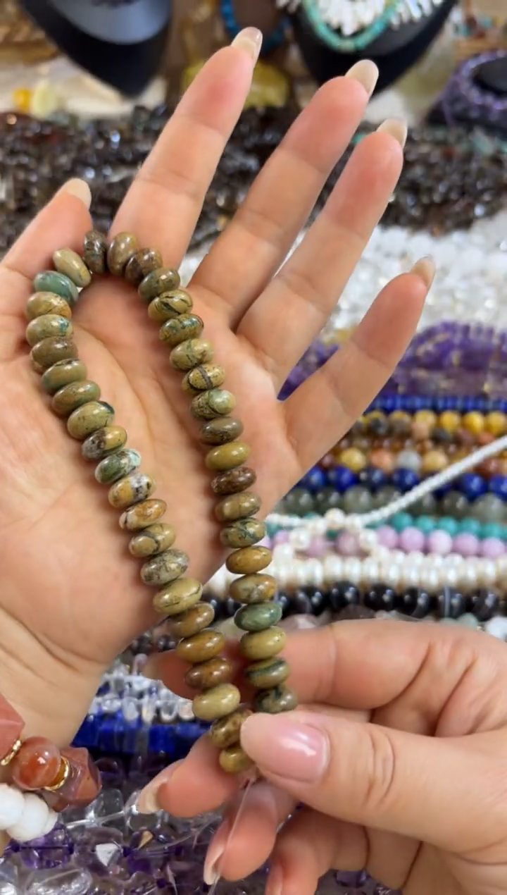 未镶嵌玛瑙/玉髓珠宝半成品海草玛瑙算盘