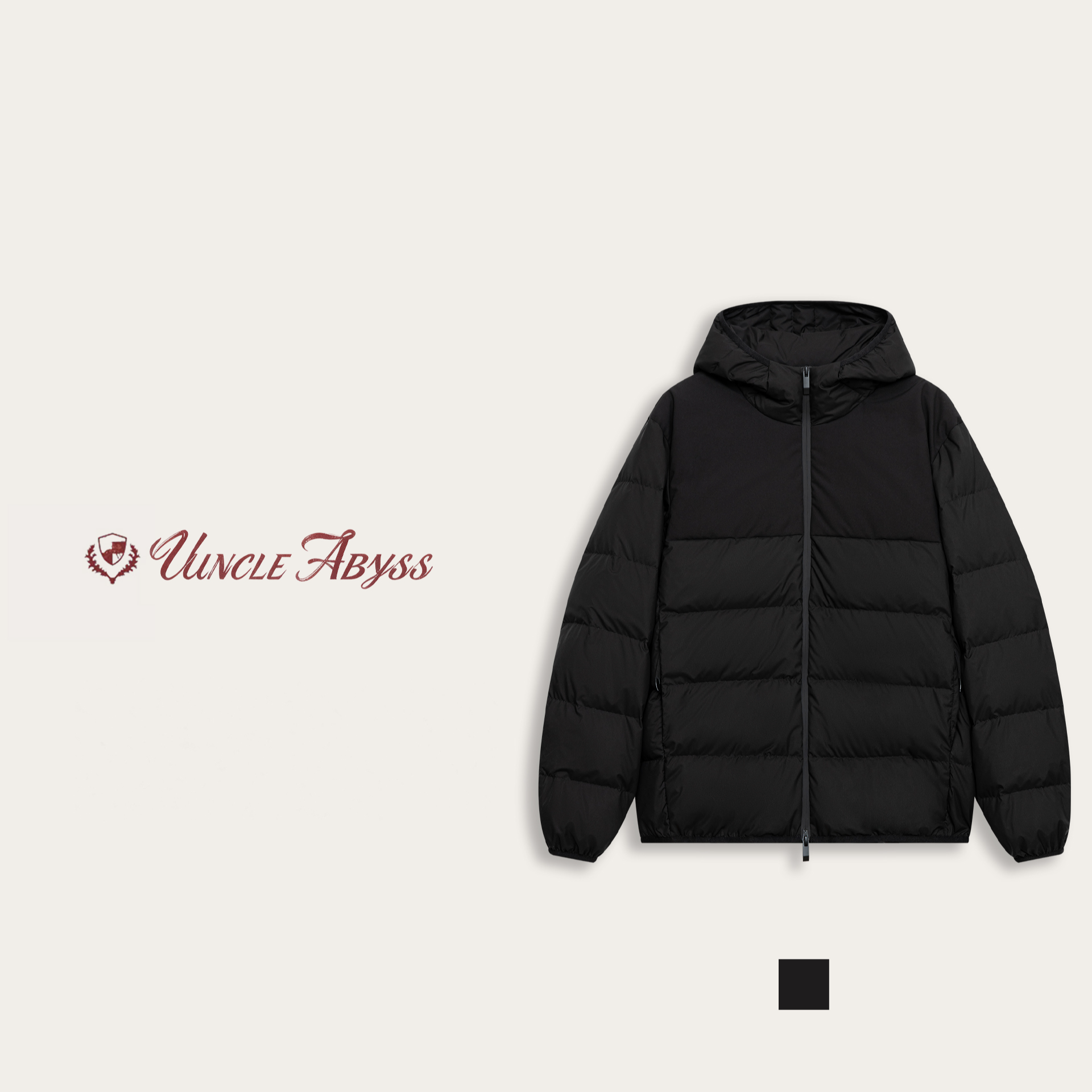 UNCLEABYSS 羽皇连帽冲锋 高奢定制重磅鹅绒夹克【ZK6619】