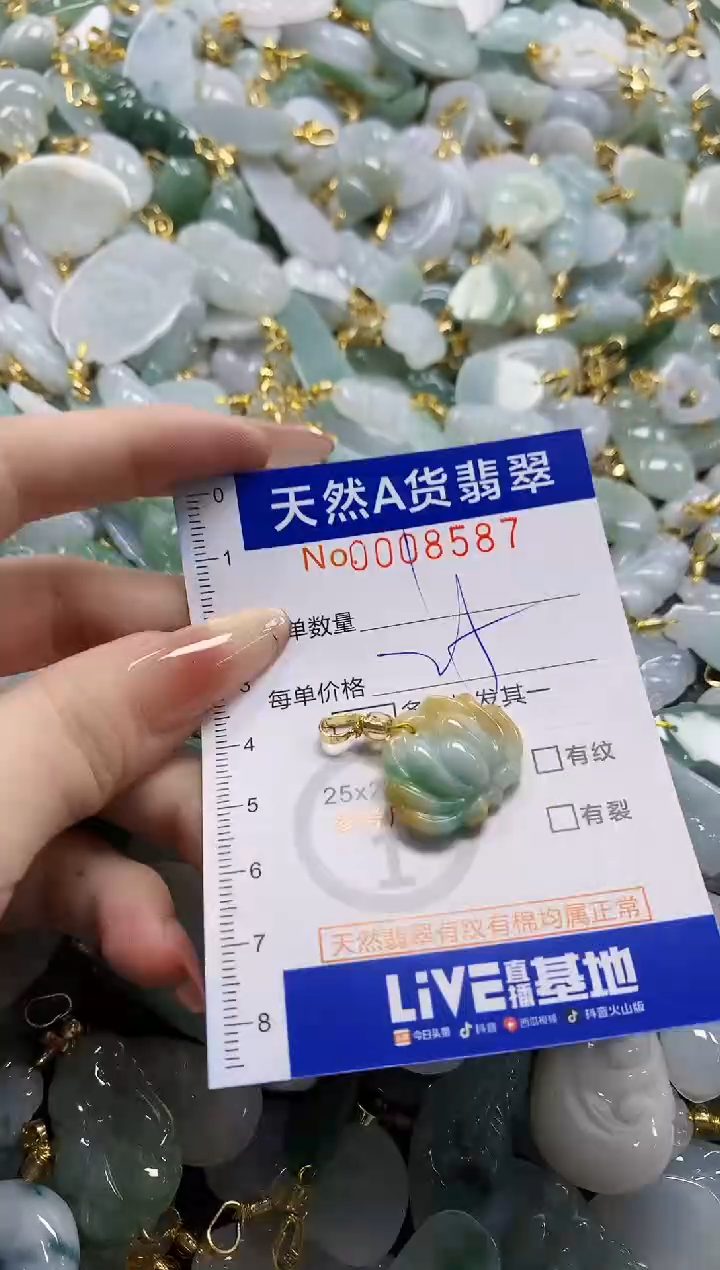 颈饰未镶嵌翡翠天然A货翡翠