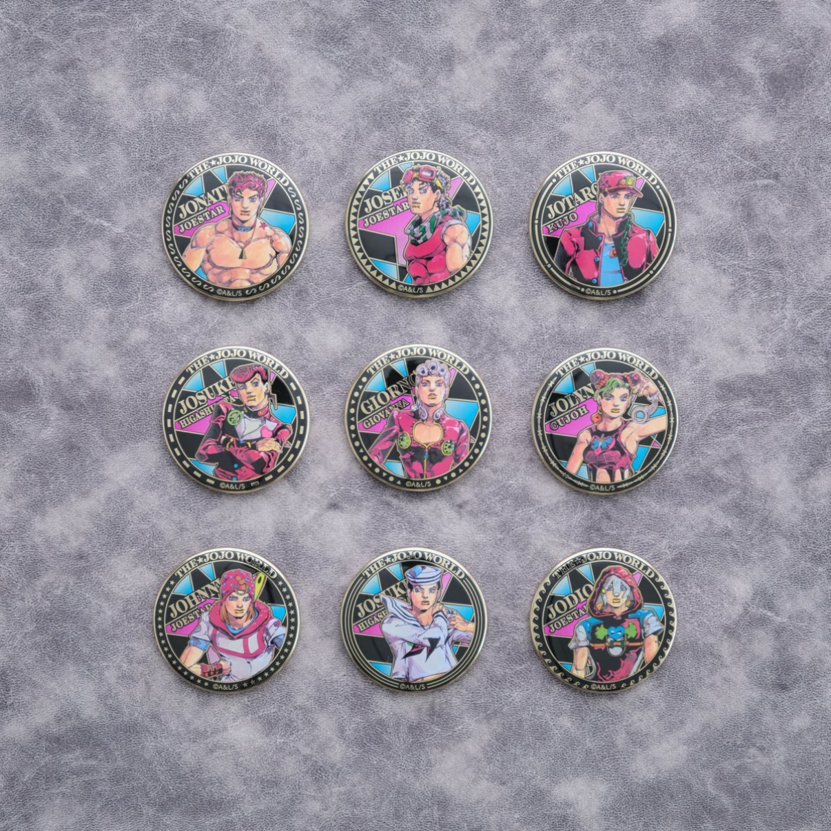 【jojo的奇妙冒险】Jojo sbr原画展 世界展吧唧 立牌 （默认代拆）