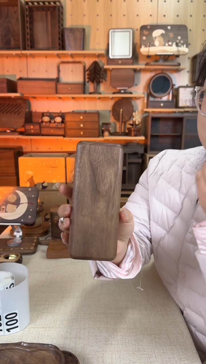 木北美黑胡桃眼镜收纳盒