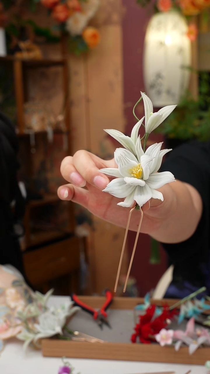 铁合金醋酸锦簪阁绒花