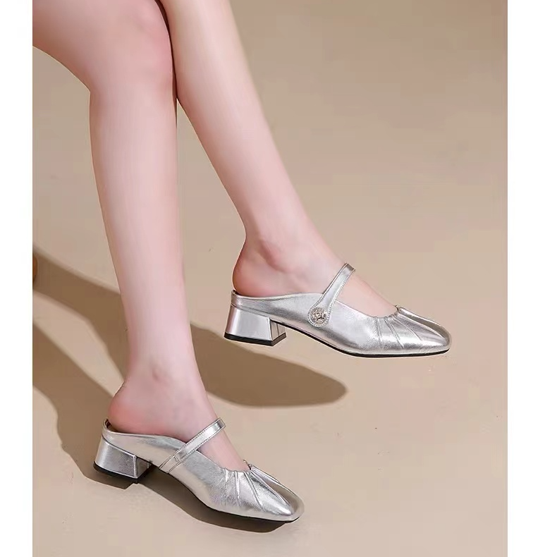 包头半拖鞋女款凉鞋