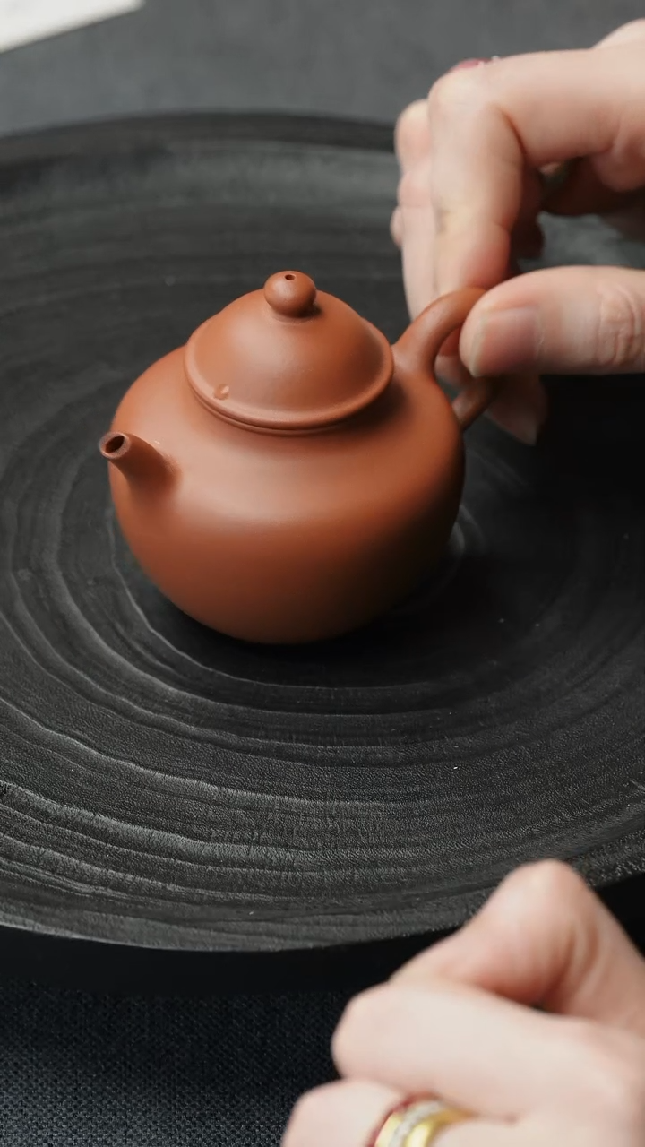 【闪购商品】紫砂茶壶五堂 秋水-朱泥