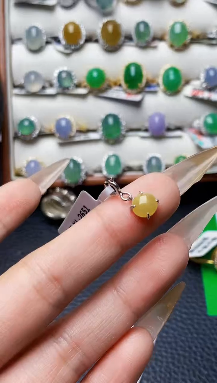 银S925镶嵌戒指翡翠1232