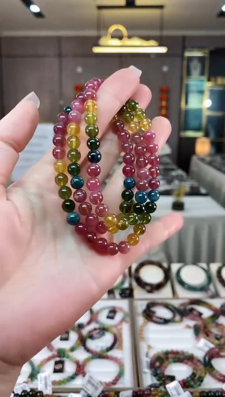 【闪购商品】碧玺三圈手串未镶嵌（多样性发一条）hon