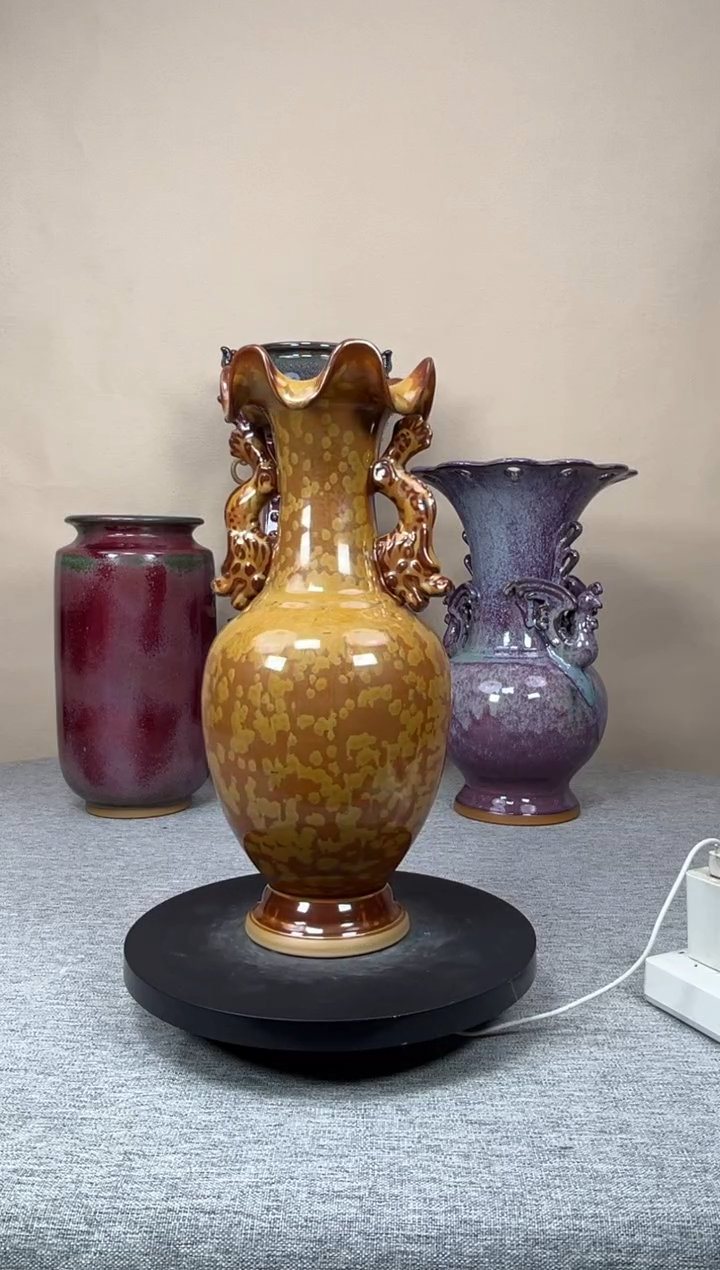 摆件陶神垕钧瓷收藏工艺品