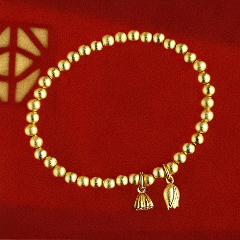 【丽姐】 国潮风时尚百搭复古轻奢气质流行合金两世欢手链（ZL71020）