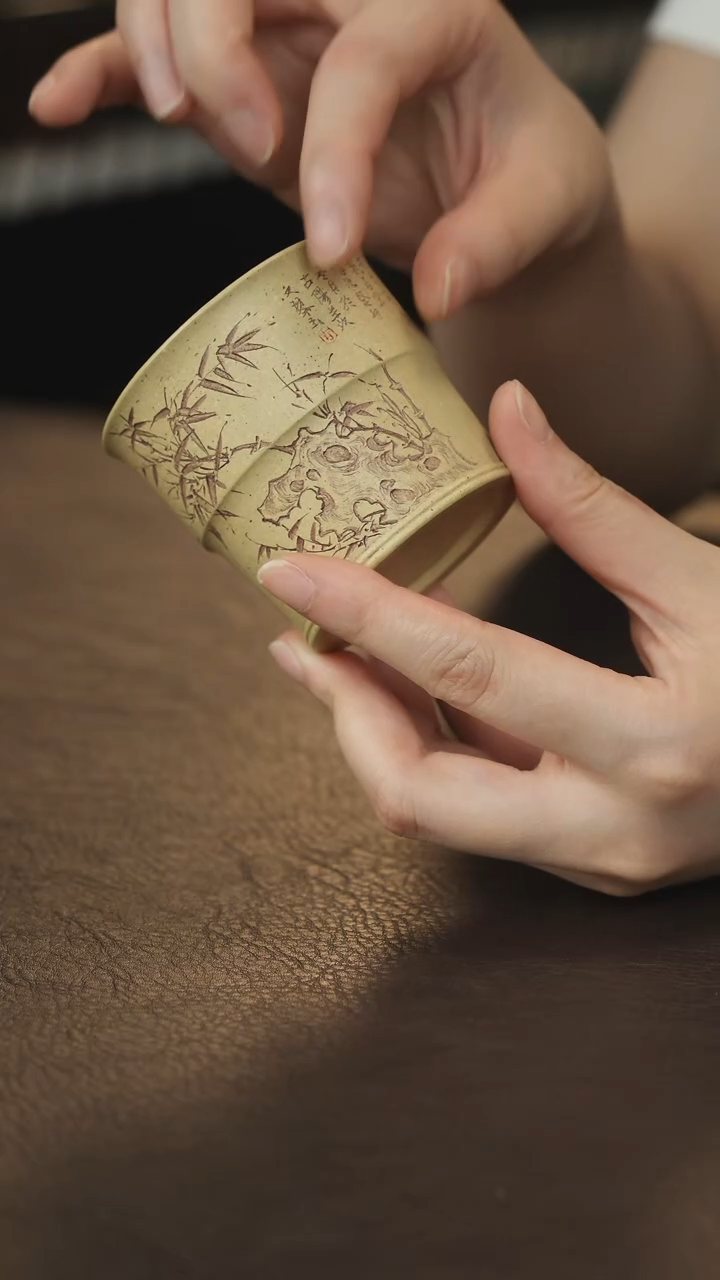 紫砂茶叶罐直播福利文琴本绿主人杯