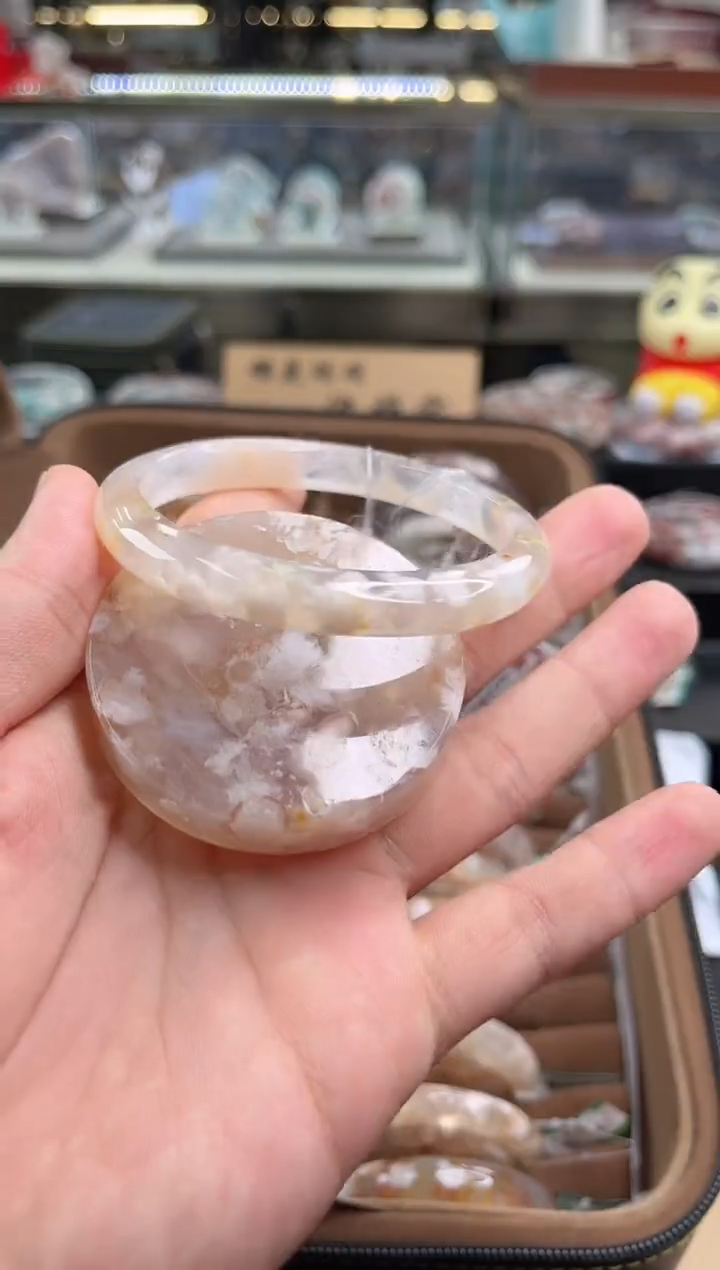 未镶嵌手镯石英质玉60圈口（赠品镯心）6379129