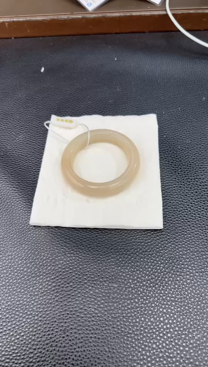 未镶嵌手镯和田玉藕粉镯54-56