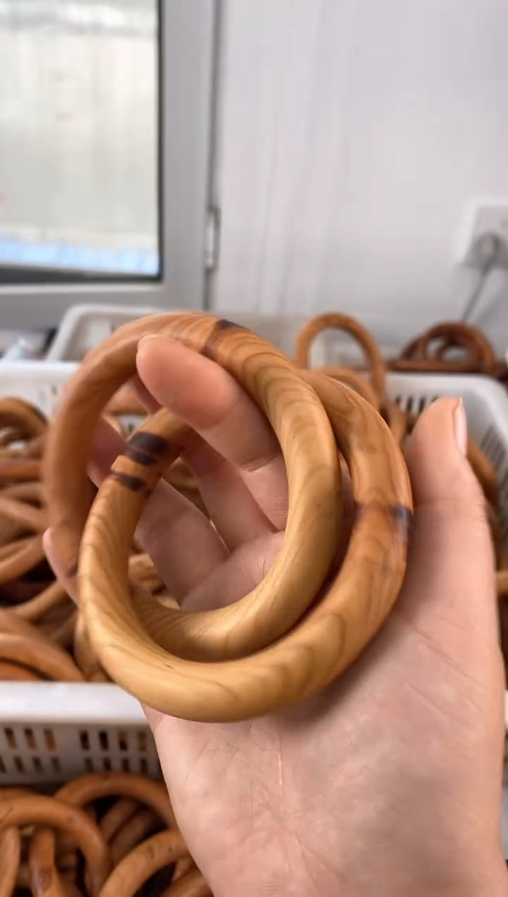 【闪购商品】木桃木刻字60乾坤圈随机发货