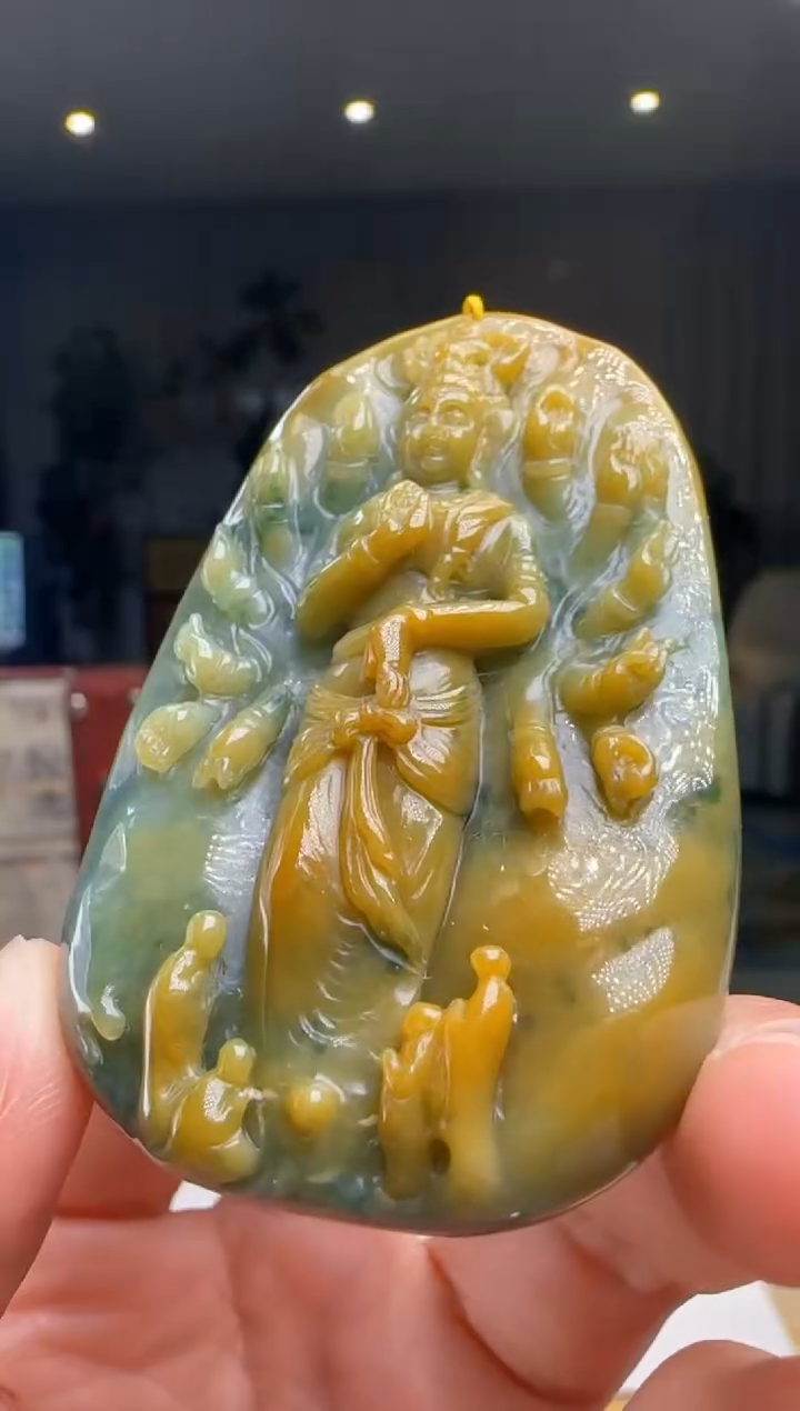 【闪购商品】翡翠吊坠(不含链)未镶嵌DY@@960Q3J15535