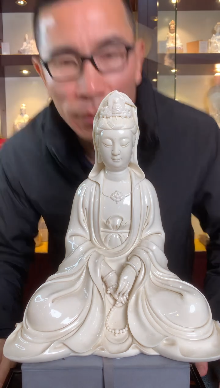 【闪购商品】摆件禅定观音  德化白瓷