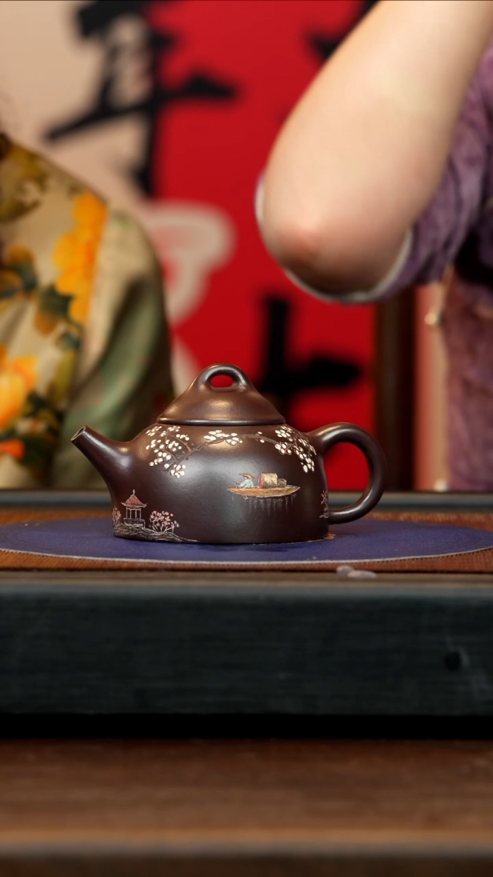 【闪购商品】紫砂茶壶YJY 铁皮石红 金钟 230cc