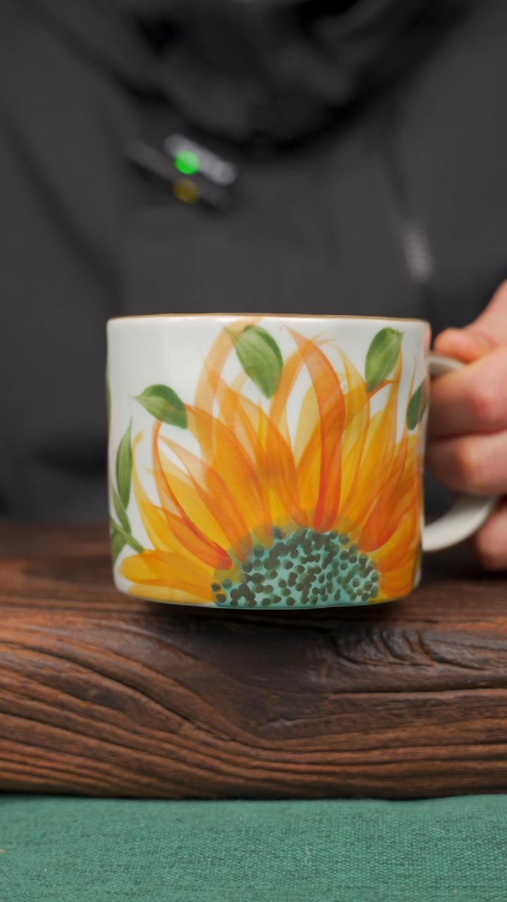 【闪购商品】瓷片68寻一缕瓷香杯釉下手工手绘瓷器