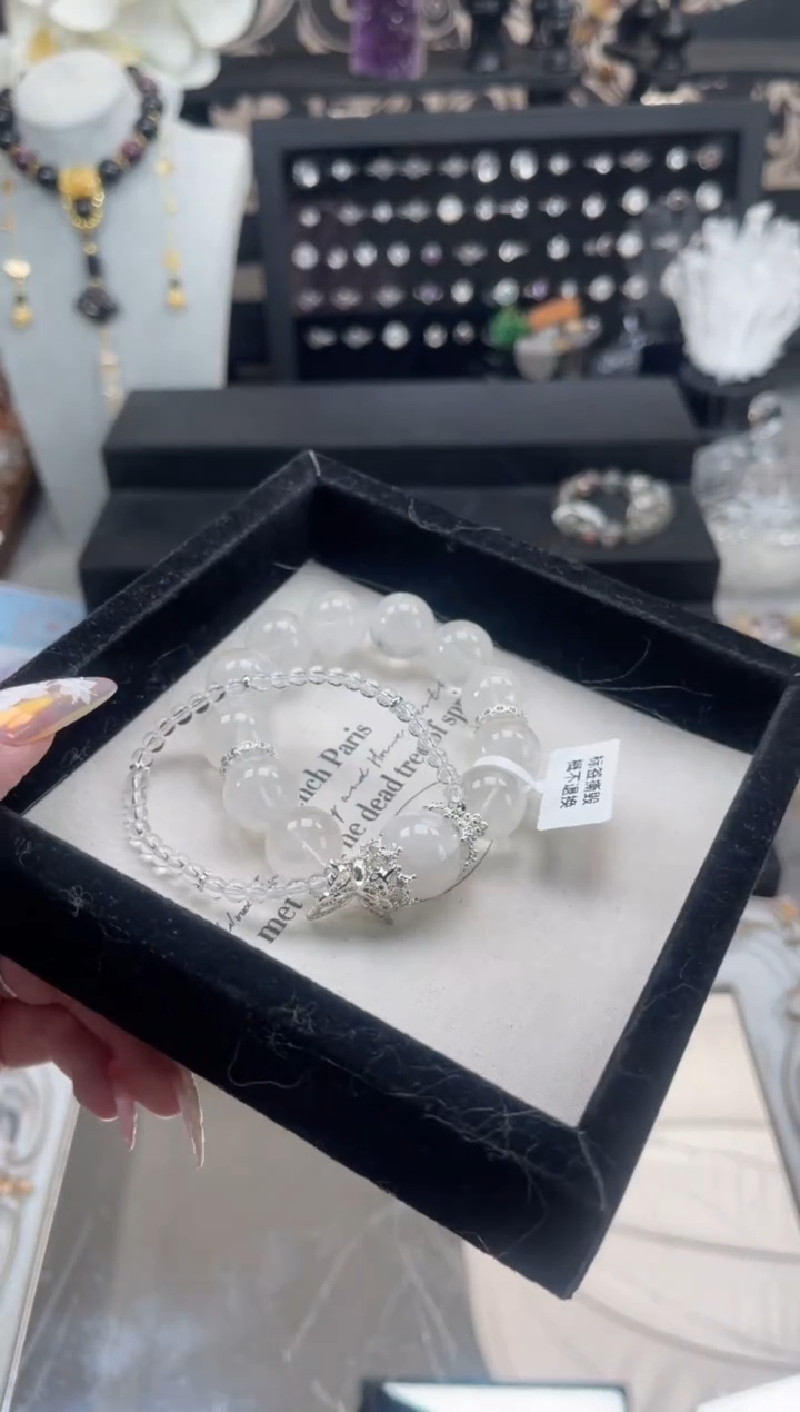 【闪购商品】烟晶手链银S925镶嵌天然水晶 多样性发货