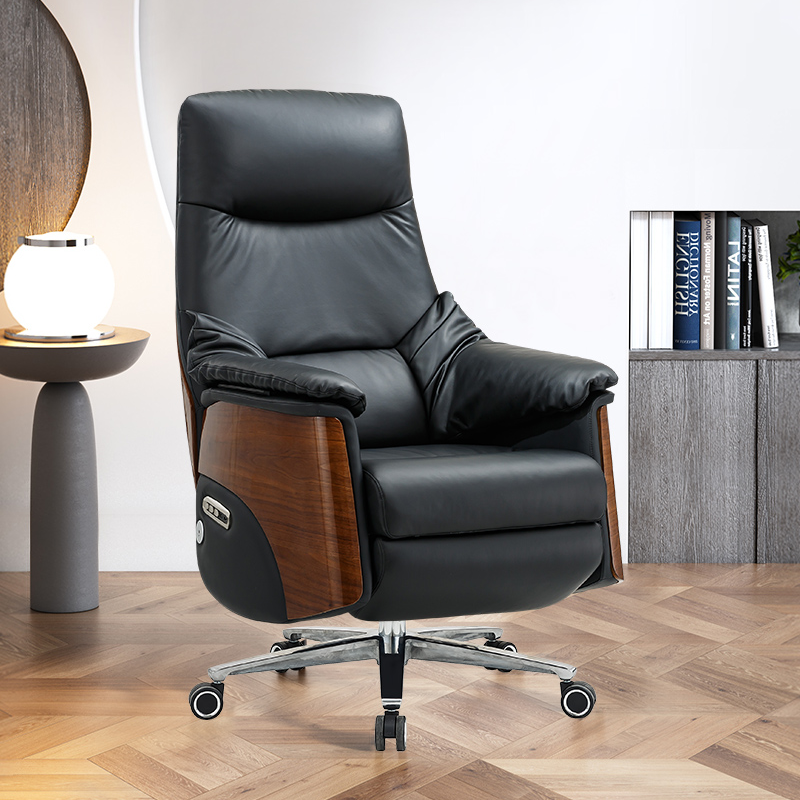 名朔万莉智能可躺按摩办公椅舒适久坐护腰适合家用书房椅老板椅