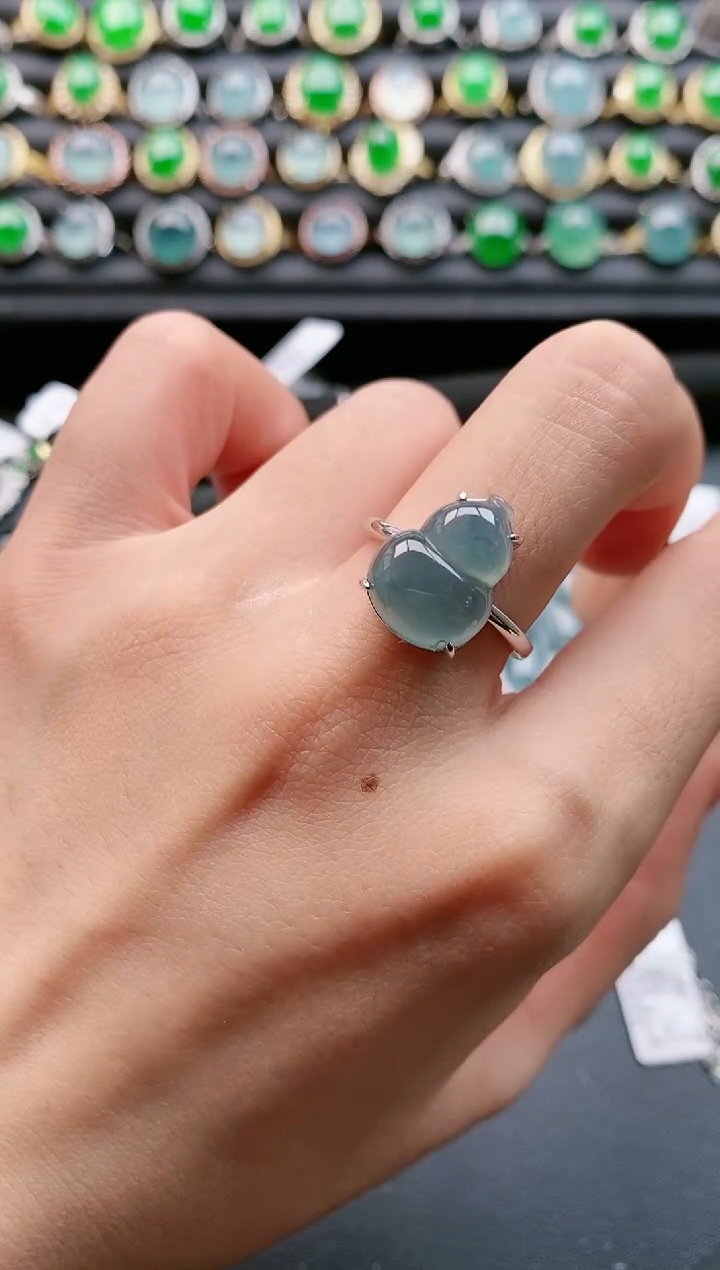 【闪购商品】翡翠戒指银S925镶嵌11111