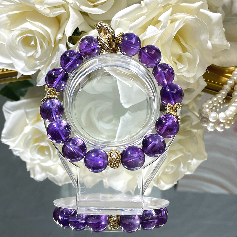 【九重紫】天然水晶乌拉圭紫水晶原创设计蛇年限定多样性发一