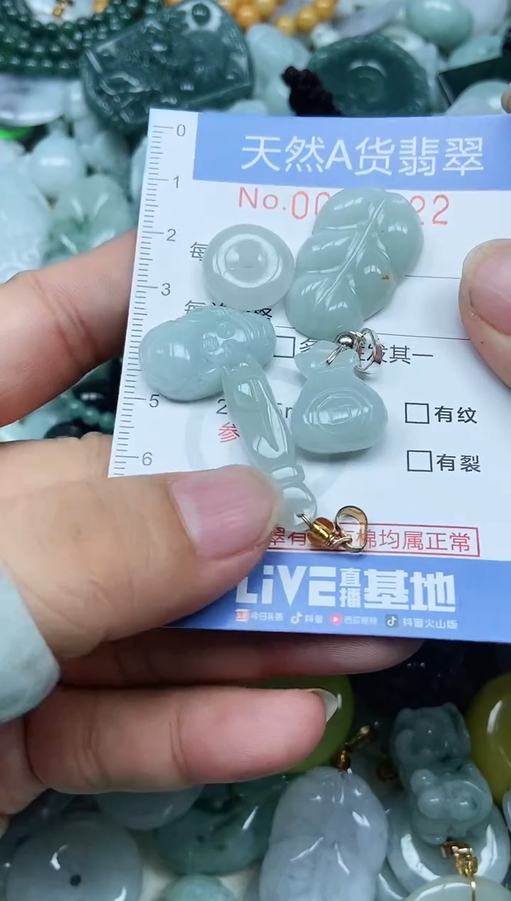 翡翠未镶嵌吊坠(不含链)翡翠