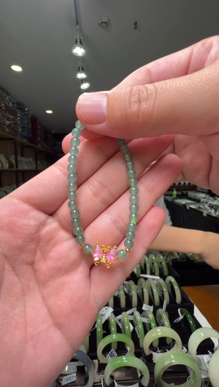 【闪购商品】翡翠手串未镶嵌老蓝水