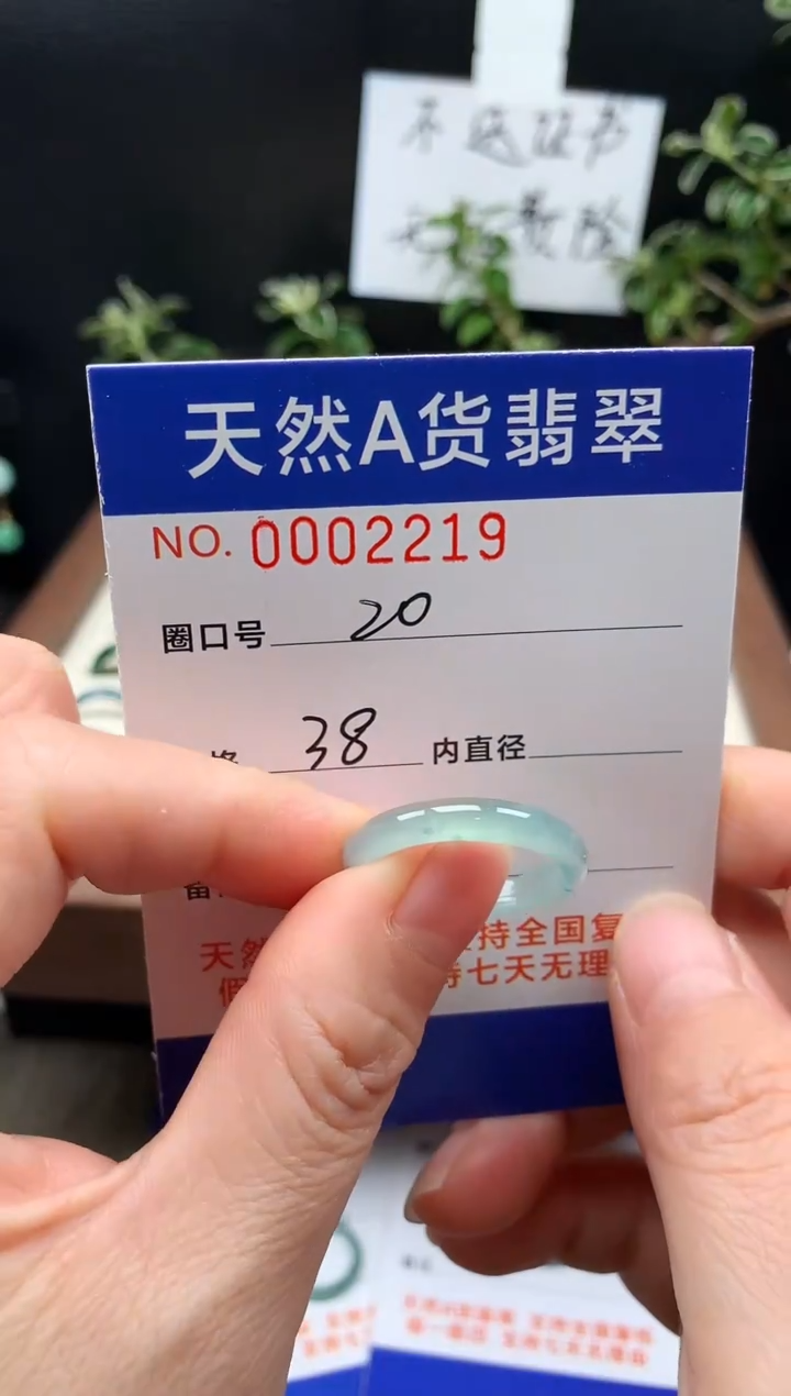 未镶嵌戒指翡翠20#