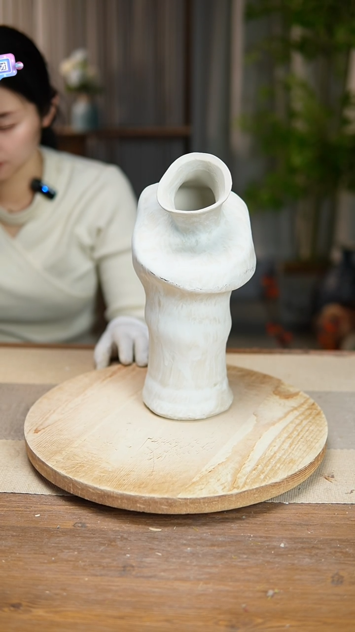 【闪购商品】陶瓷  花器陶瓷花瓶手捏瓶001 