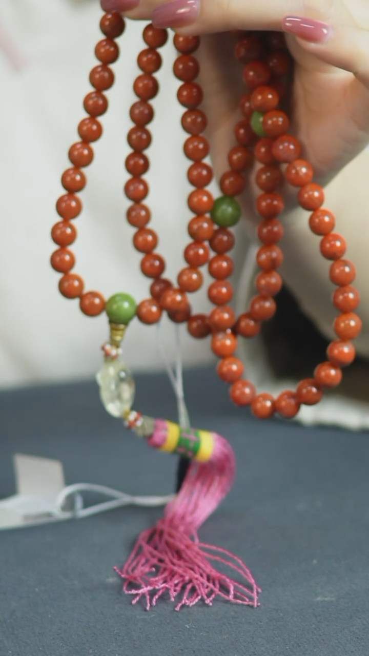 【闪购商品】铜南红108长串 福源堂 M