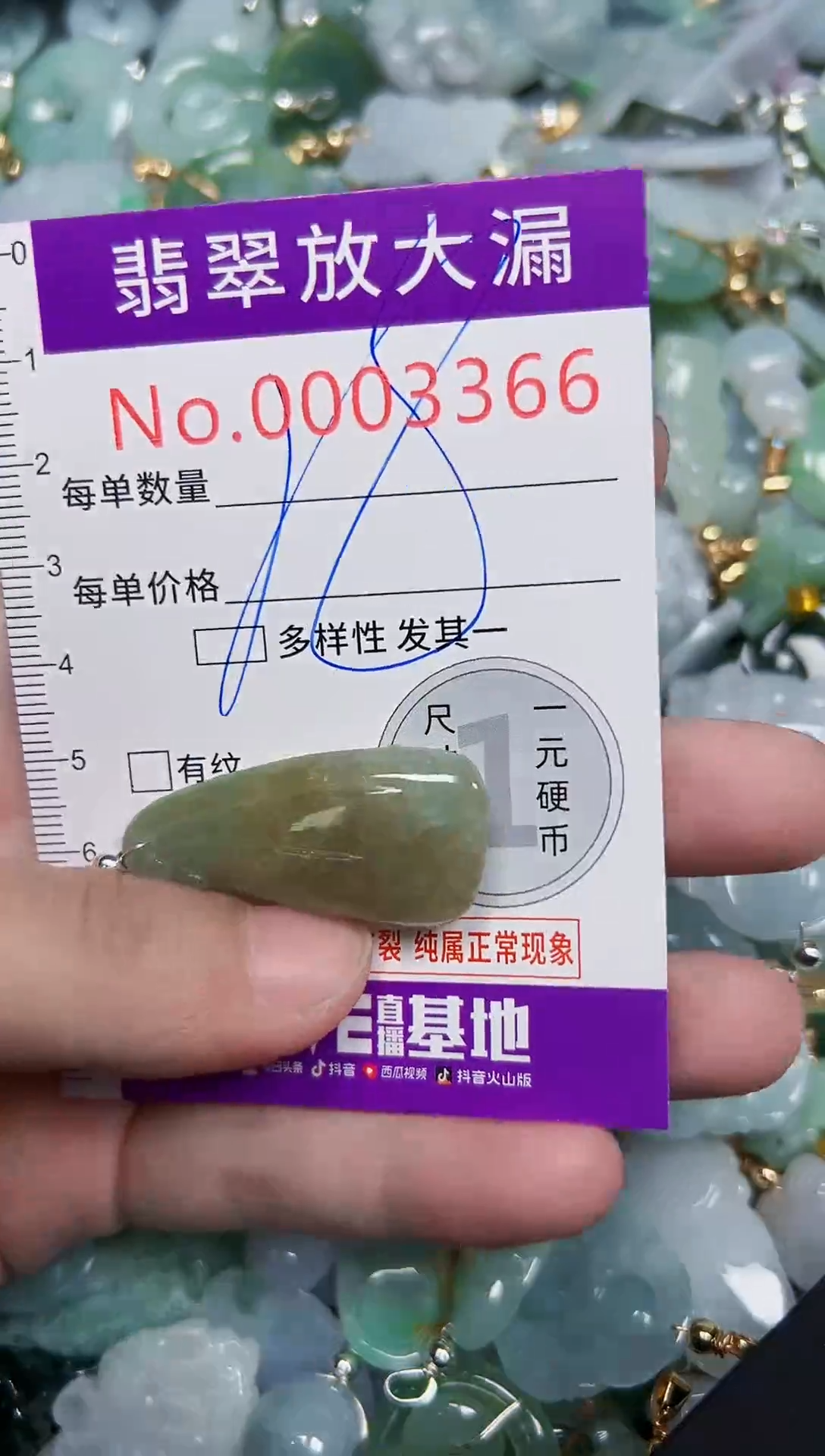 颈饰未镶嵌翡翠3366