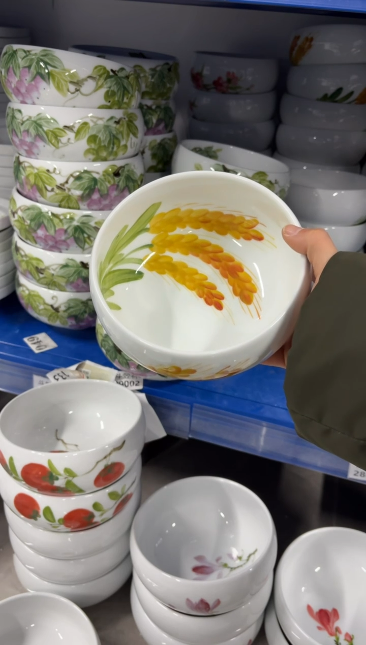 景德镇高温陶瓷食品级手绘釉中彩-大窝窝碗