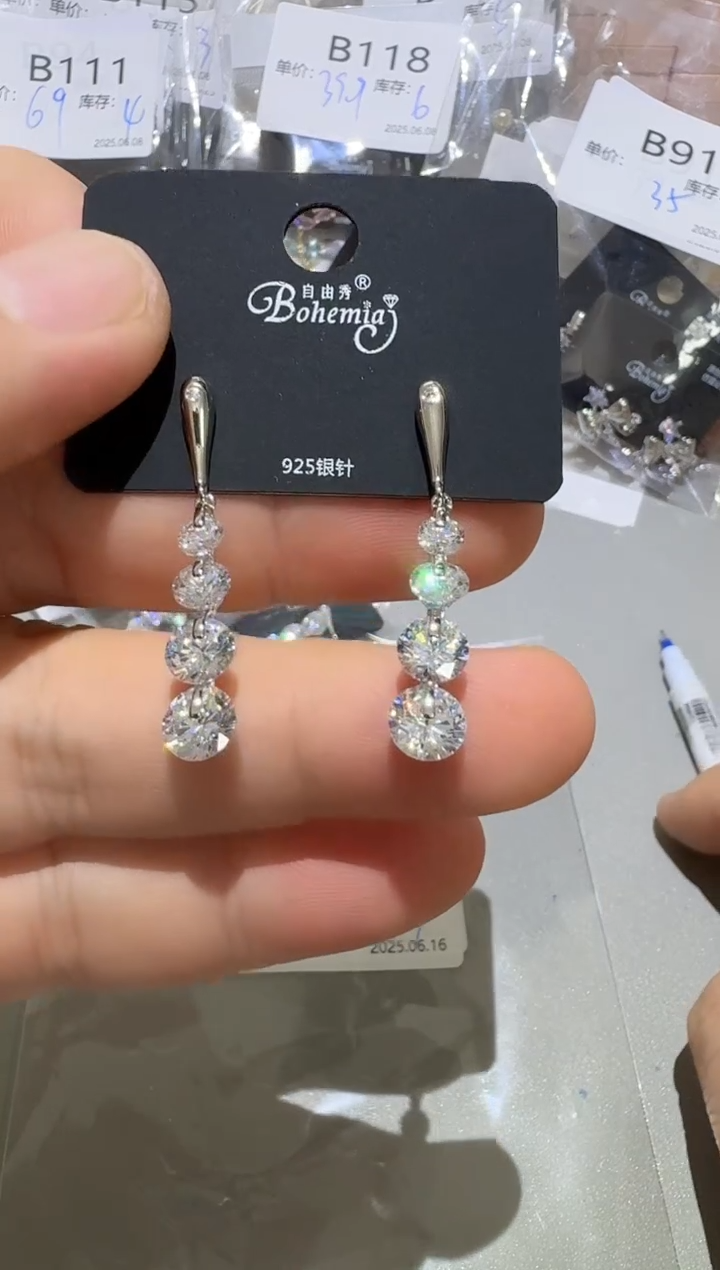 铜合金合成立方氧化锆925银B326