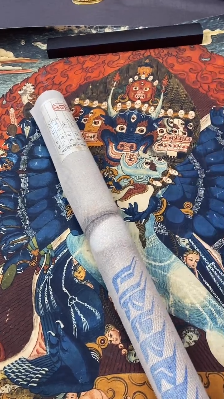 卷轴画王姬藏传唐卡艺术品