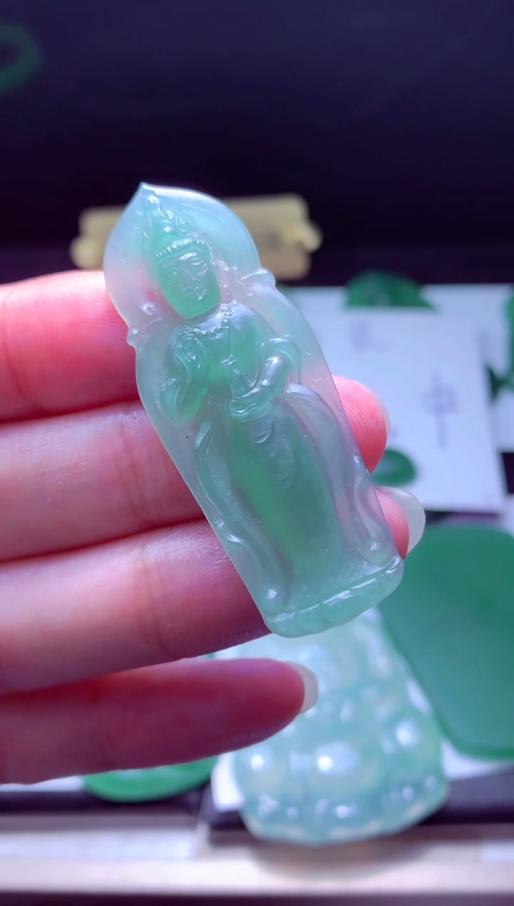 未镶嵌定制翡翠S****t天然缅甸翡翠A货毛货吊坠