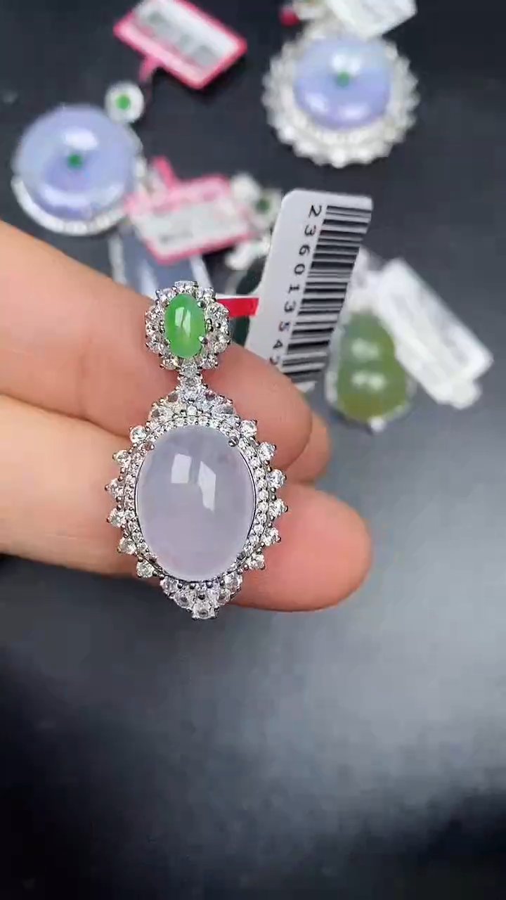 银S925镶嵌戒指翡翠2640