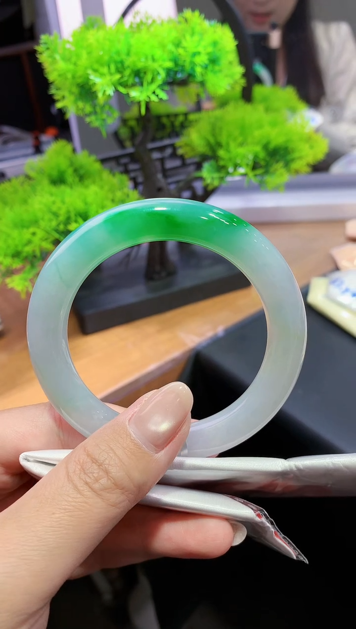 未镶嵌手镯翡翠K37天然A货缅甸翡翠56