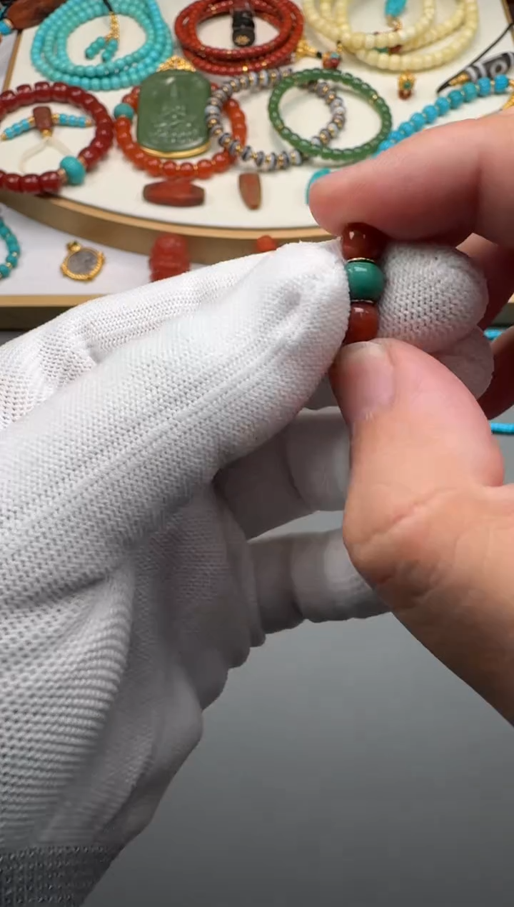 18K金镶嵌配饰南红玛瑙地*～1111