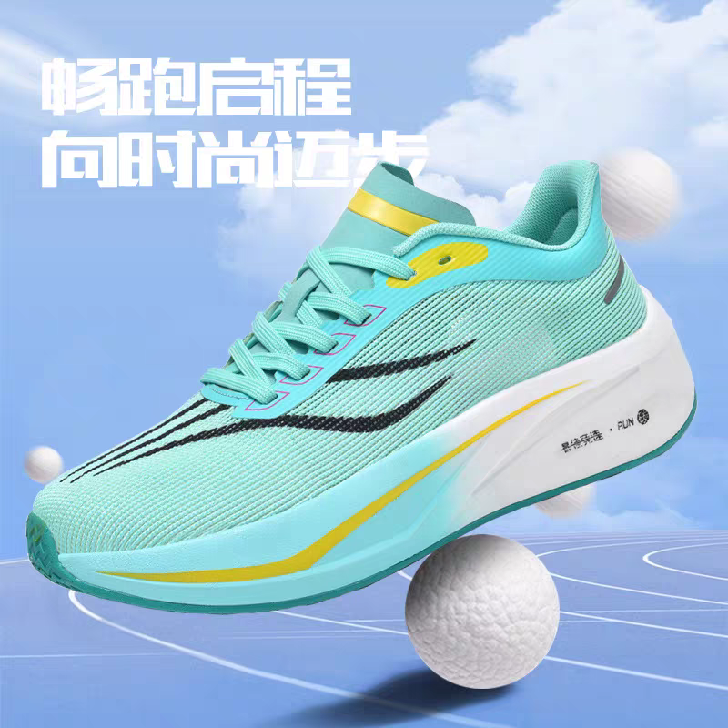 夏款跑鞋情侣款软底透气网跑