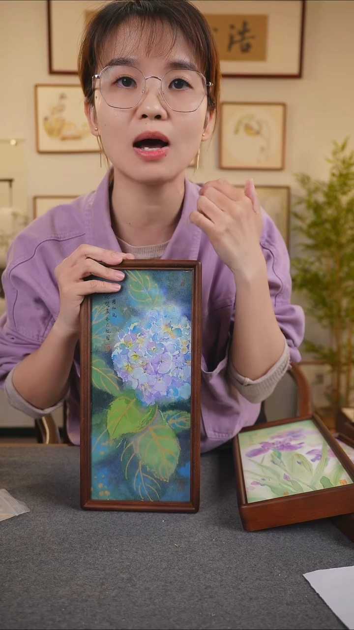 横款鹿鸣现代美术馆-岳倚竹老师作品