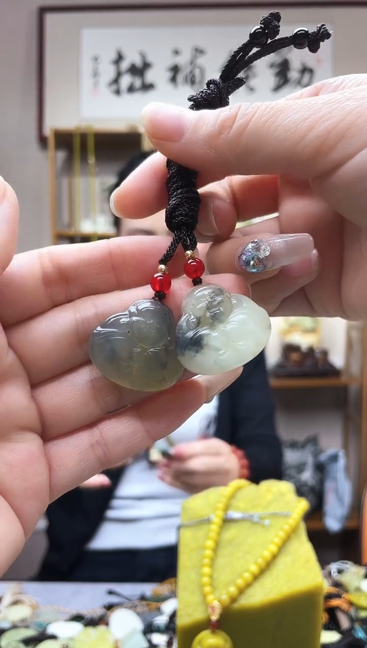 未镶嵌岫玉吊坠多样性发货拍一发一