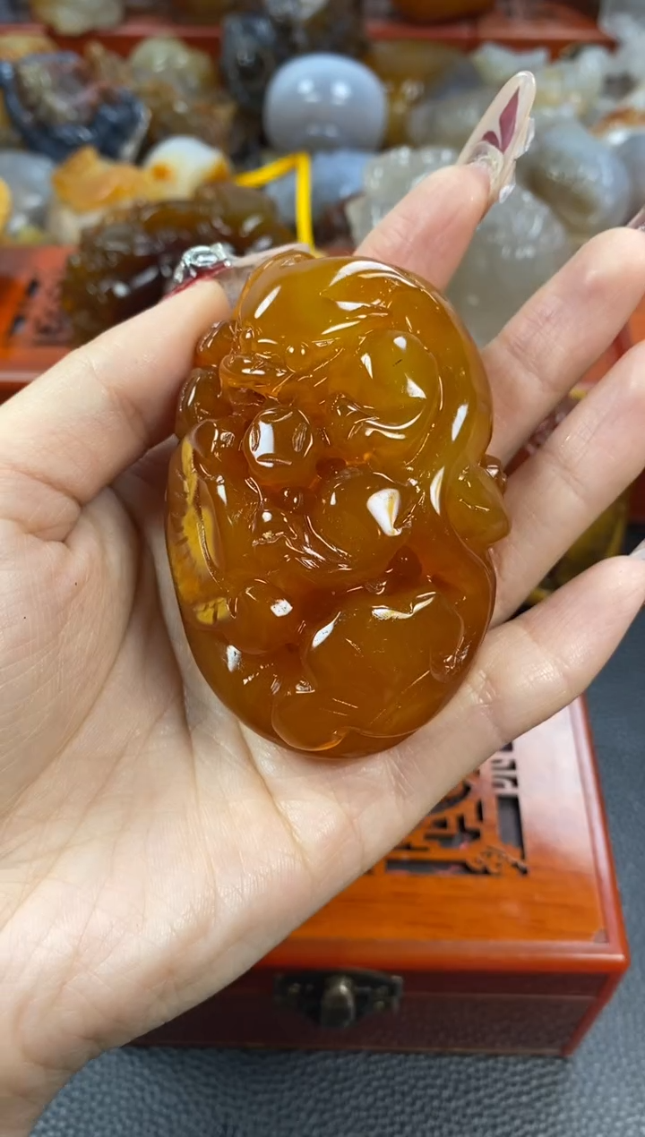 【闪购商品】玛瑙/玉髓手把未镶嵌1